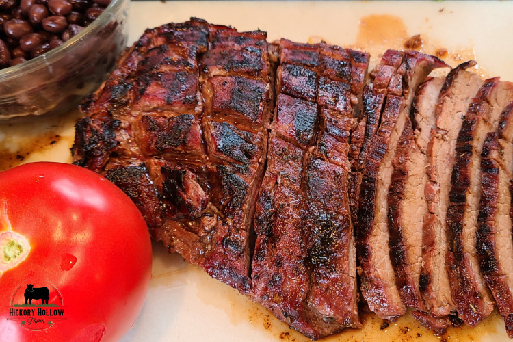 Grilled Flank Steak with Tomato Salad