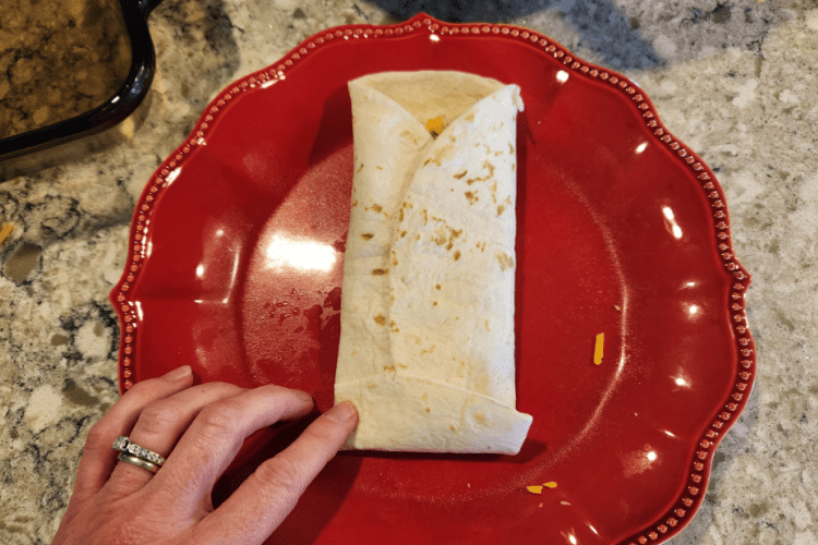 beef and cheese chimichangas