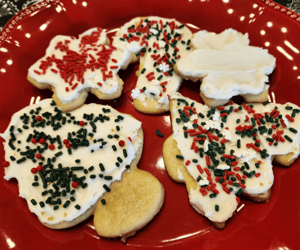 soft holiday Almond sugar cookies