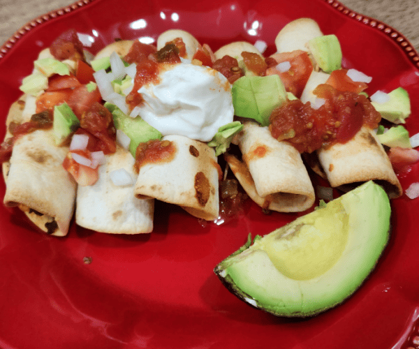 easy baked beef and cheese taquitos
