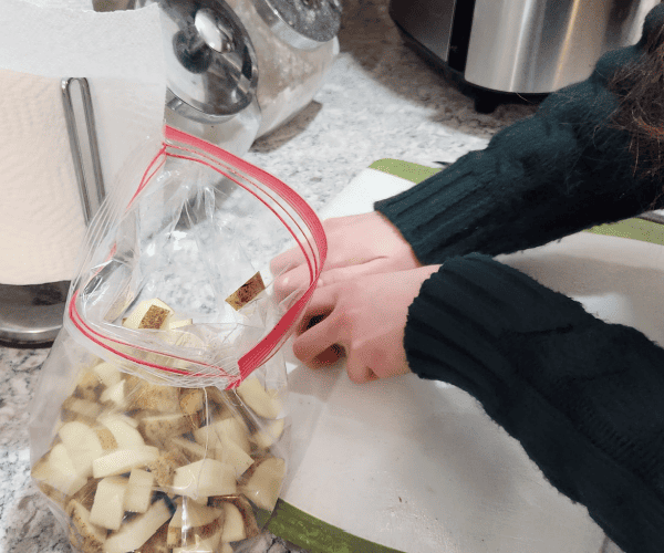 Seasoned air fryer potato cubes