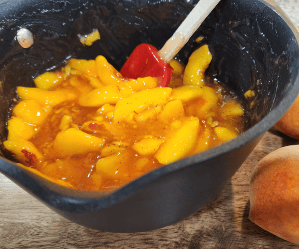 fresh peach pie no bake recipe