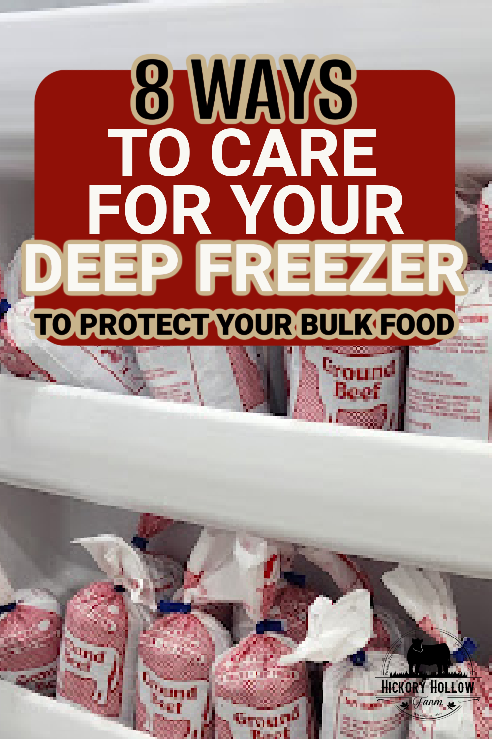 how to protect food in deep freezer